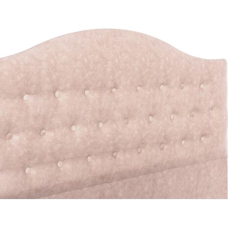 ΚΡΕΒΑΤΙ MALENA HM638.22 ΜΠΕΖ ΥΦΑΣΜΑ Τ. NUBUCK ΓΙΑ ΣΤΡΩΜΑ 150x200εκ.
