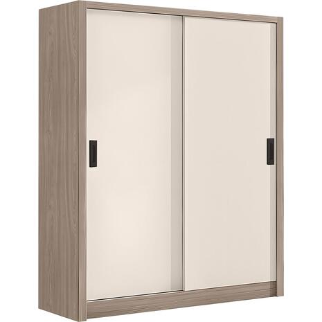 VANITY Ντουλάπα Δίφυλλη - Συρόμενη, Αποχρώσεων Sonoma Oak & Cream (Ε7355,2)