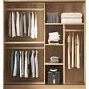 VANITY Ντουλάπα Δίφυλλη - Συρόμενη, Απόχρωση Sonoma Oak (Ε7354,3)