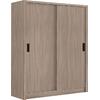 VANITY Ντουλάπα Δίφυλλη - Συρόμενη, Απόχρωση Sonoma Oak (Ε7355,3)