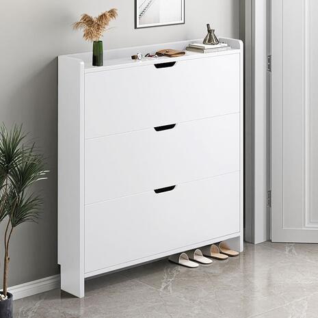 Παπουτσοθήκη MDF - Melamine Απόχρωση Άσπρο (Ε8330,2)