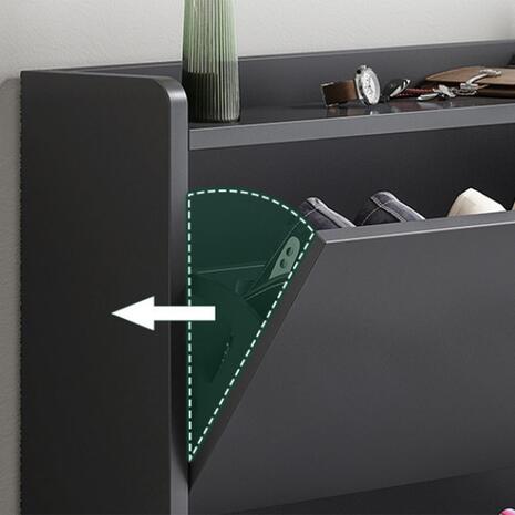 Παπουτσοθήκη MDF - Melamine Απόχρωση Γκρι (Ε8330,1)