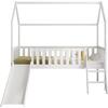 ΠΑΙΔΙΚΟ ΚΡΕΒΑΤΙ τ.MONTESSORI ΜΕ ΤΣΟΥΛΗΘΡΑ PHYLLIS HM701.03 ΞΥΛΟ ΠΕΥΚΟΥ ΛΕΥΚΟ ΓΙΑ 90x190εκ