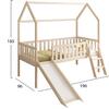 ΠΑΙΔΙΚΟ ΚΡΕΒΑΤΙ τ.MONTESSORI ΜΕ ΤΣΟΥΛΗΘΡΑ PHYLLIS HM701.01 ΞΥΛΟ ΠΕΥΚΟΥ ΦΥΣΙΚΟ ΓΙΑ 90x190εκ