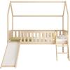 ΠΑΙΔΙΚΟ ΚΡΕΒΑΤΙ τ.MONTESSORI ΜΕ ΤΣΟΥΛΗΘΡΑ PHYLLIS HM701.01 ΞΥΛΟ ΠΕΥΚΟΥ ΦΥΣΙΚΟ ΓΙΑ 90x190εκ