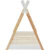 ΚΡΕΒΑΤΙ ΠΑΙΔΙΚΟ MUNK HM699.03 τ.MONTESSORI ΞΥΛΟ ΠΕΥΚΟΥ ΦΥΣΙΚΟ-ΛΕΥΚΟ- 190x90εκ
