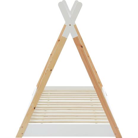 ΚΡΕΒΑΤΙ ΠΑΙΔΙΚΟ MUNK HM699.03 τ.MONTESSORI ΞΥΛΟ ΠΕΥΚΟΥ ΦΥΣΙΚΟ-ΛΕΥΚΟ- 190x90εκ