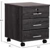 ΣΥΡΤΑΡΙΕΡΑ ΓΡΑΦΕΙΟΥ HAYDEN HM2282.01 ΣΕ ΑΝΘΡΑΚΙ ΧΡΩΜΑ 39.5x40x46.5Υεκ