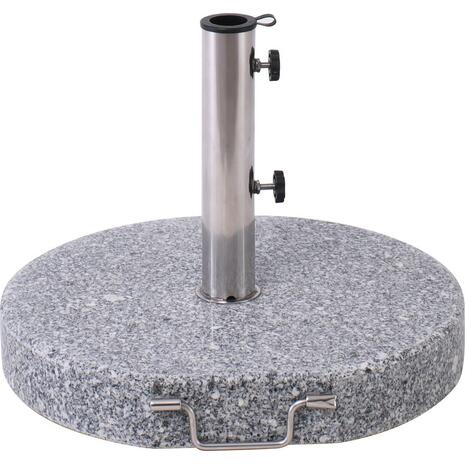 ΒΑΣΗ ομπρέλας στρογγυλή Γρανίτης/Inox #304 (40Kg) (Ε933)