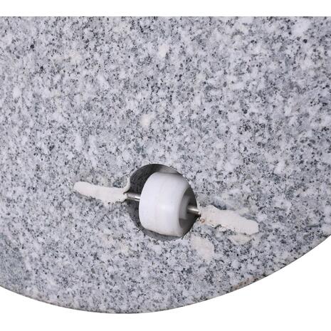 ΒΑΣΗ ομπρέλας στρογγυλή Γρανίτης/Inox #304 (40Kg) (Ε933)