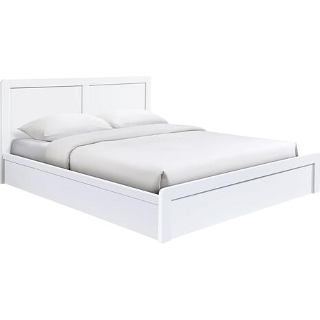 CALIBER Κρεβάτι Διπλό για Στρώμα 160x200cm, Απόχρωση Άσπρο (Ε73860,1)