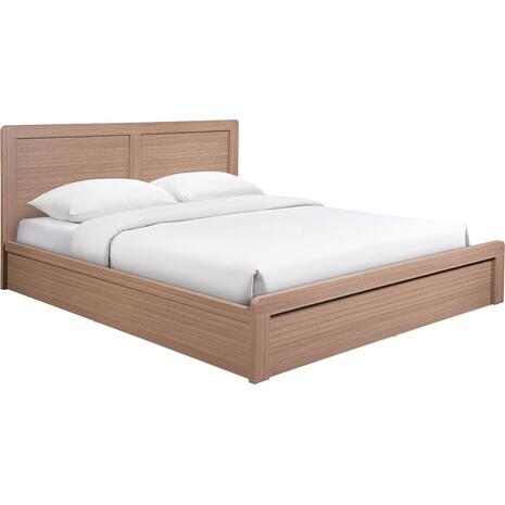 CALIBER Κρεβάτι Διπλό για Στρώμα 160x200cm, Απόχρωση Sonoma Oak (Ε73860)