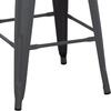 ΣΚΑΜΠΟ ΜΕΣΑΙΟΥ ΥΨΟΥΣ ΜΕΤΑΛΛΙΚΟ MELITA-PRO HM8573.50 ΓΚΡΙ 43x43x67Υεκ.