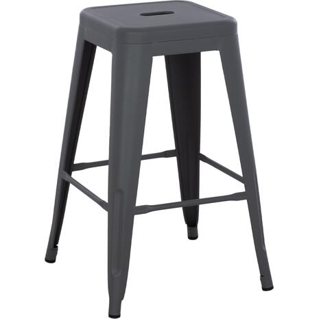 ΣΚΑΜΠΟ ΜΕΣΑΙΟΥ ΥΨΟΥΣ ΜΕΤΑΛΛΙΚΟ MELITA-PRO HM8573.50 ΓΚΡΙ 43x43x67Υεκ.