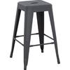 ΣΚΑΜΠΟ ΜΕΣΑΙΟΥ ΥΨΟΥΣ ΜΕΤΑΛΛΙΚΟ MELITA-PRO HM8573.50 ΓΚΡΙ 43x43x67Υεκ.