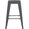 ΣΚΑΜΠΟ ΜΕΣΑΙΟΥ ΥΨΟΥΣ ΜΕΤΑΛΛΙΚΟ MELITA-PRO HM8573.50 ΓΚΡΙ 43x43x67Υεκ.