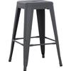 ΣΚΑΜΠΟ ΜΕΣΑΙΟΥ ΥΨΟΥΣ ΜΕΤΑΛΛΙΚΟ MELITA-PRO HM8573.50 ΓΚΡΙ 43x43x67Υεκ.