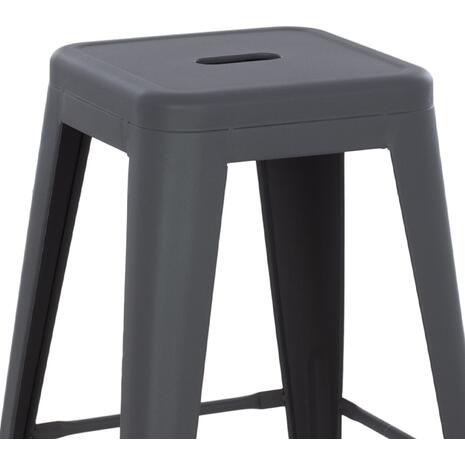 ΣΚΑΜΠΟ ΜΕΣΑΙΟΥ ΥΨΟΥΣ ΜΕΤΑΛΛΙΚΟ MELITA-PRO HM8573.50 ΓΚΡΙ 43x43x67Υεκ.