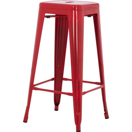 ΣΚΑΜΠΟ ΜΠΑΡ ΜΕΤΑΛΛΙΚΟ MELITA-PRO HM8642.44 ΣΕ ΚΟΚΚΙΝΟ 43x43x78Υεκ.