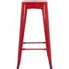 ΣΚΑΜΠΟ ΜΠΑΡ ΜΕΤΑΛΛΙΚΟ MELITA-PRO HM8642.44 ΣΕ ΚΟΚΚΙΝΟ 43x43x78Υεκ.