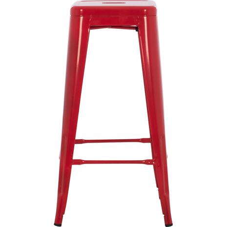 ΣΚΑΜΠΟ ΜΠΑΡ ΜΕΤΑΛΛΙΚΟ MELITA-PRO HM8642.44 ΣΕ ΚΟΚΚΙΝΟ 43x43x78Υεκ.