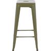 ΣΚΑΜΠΟ ΜΠΑΡ ΜΕΤΑΛΛΙΚΟ MELITA-PRO HM8642.43 ΣΕ DARK OLIVE 43x43x78Υεκ.