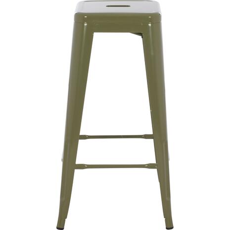 ΣΚΑΜΠΟ ΜΠΑΡ ΜΕΤΑΛΛΙΚΟ MELITA-PRO HM8642.43 ΣΕ DARK OLIVE 43x43x78Υεκ.