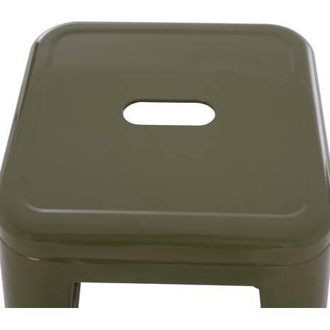 ΣΚΑΜΠΟ ΜΠΑΡ ΜΕΤΑΛΛΙΚΟ MELITA-PRO HM8642.43 ΣΕ DARK OLIVE 43x43x78Υεκ.