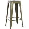 ΣΚΑΜΠΟ ΜΠΑΡ ΜΕΤΑΛΛΙΚΟ MELITA-PRO HM8642.43 ΣΕ DARK OLIVE 43x43x78Υεκ.
