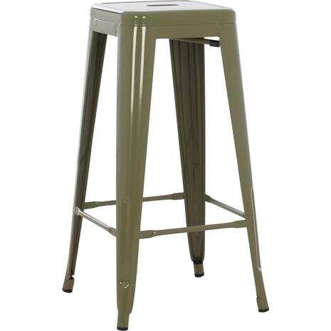 ΣΚΑΜΠΟ ΜΠΑΡ ΜΕΤΑΛΛΙΚΟ MELITA-PRO HM8642.43 ΣΕ DARK OLIVE 43x43x78Υεκ.