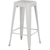 ΣΚΑΜΠΟ ΜΠΑΡ ΜΕΤΑΛΛΙΚΟ MELITA-PRO HM8642.41 ΣΕ ΛΕΥΚΟ ΜΑΤ 43x43x78Υεκ.