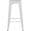 ΣΚΑΜΠΟ ΜΠΑΡ ΜΕΤΑΛΛΙΚΟ MELITA-PRO HM8642.41 ΣΕ ΛΕΥΚΟ ΜΑΤ 43x43x78Υεκ.