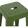 ΣΚΑΜΠΟ ΜΠΑΡ ΜΕΤΑΛΛΙΚΟ MELITA-PRO HM8642.53 ΣΕ LIGHT OLIVE GREEN 43x43x78Υεκ.