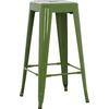 ΣΚΑΜΠΟ ΜΠΑΡ ΜΕΤΑΛΛΙΚΟ MELITA-PRO HM8642.53 ΣΕ LIGHT OLIVE GREEN 43x43x78Υεκ.