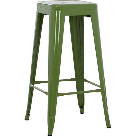 ΣΚΑΜΠΟ ΜΠΑΡ ΜΕΤΑΛΛΙΚΟ MELITA-PRO HM8642.53 ΣΕ LIGHT OLIVE GREEN 43x43x78Υεκ.