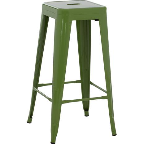 ΣΚΑΜΠΟ ΜΠΑΡ ΜΕΤΑΛΛΙΚΟ MELITA-PRO HM8642.53 ΣΕ LIGHT OLIVE GREEN 43x43x78Υεκ.