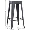ΣΚΑΜΠΟ ΜΠΑΡ ΜΕΤΑΛΛΙΚΟ MELITA-PRO HM8642.50 ΣΕ ΓΚΡΙ 43x43x78Υεκ.