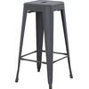 ΣΚΑΜΠΟ ΜΠΑΡ ΜΕΤΑΛΛΙΚΟ MELITA-PRO HM8642.50 ΣΕ ΓΚΡΙ 43x43x78Υεκ.