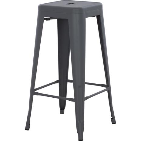 ΣΚΑΜΠΟ ΜΠΑΡ ΜΕΤΑΛΛΙΚΟ MELITA-PRO HM8642.50 ΣΕ ΓΚΡΙ 43x43x78Υεκ.
