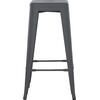 ΣΚΑΜΠΟ ΜΠΑΡ ΜΕΤΑΛΛΙΚΟ MELITA-PRO HM8642.50 ΣΕ ΓΚΡΙ 43x43x78Υεκ.