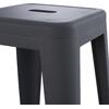 ΣΚΑΜΠΟ ΜΠΑΡ ΜΕΤΑΛΛΙΚΟ MELITA-PRO HM8642.50 ΣΕ ΓΚΡΙ 43x43x78Υεκ.