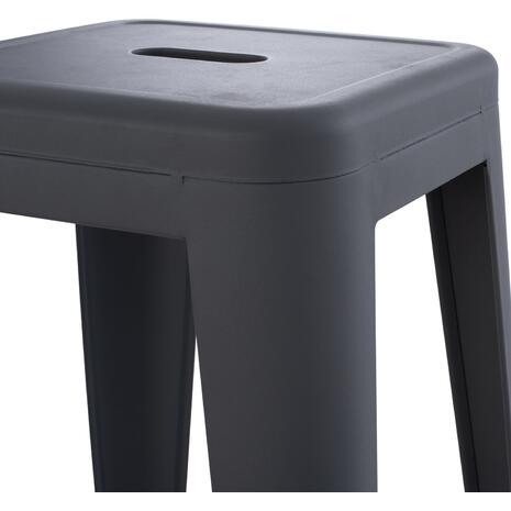 ΣΚΑΜΠΟ ΜΠΑΡ ΜΕΤΑΛΛΙΚΟ MELITA-PRO HM8642.50 ΣΕ ΓΚΡΙ 43x43x78Υεκ.