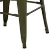 ΣΚΑΜΠΟ ΜΕΣΑΙΟΥ ΥΨΟΥΣ ΜΕΤΑΛΛΙΚΟ MELITA-PRO HM8573.43 DARK OLIVE GREEN 43x43x67Υεκ.