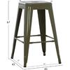 ΣΚΑΜΠΟ ΜΕΣΑΙΟΥ ΥΨΟΥΣ ΜΕΤΑΛΛΙΚΟ MELITA-PRO HM8573.43 DARK OLIVE GREEN 43x43x67Υεκ.