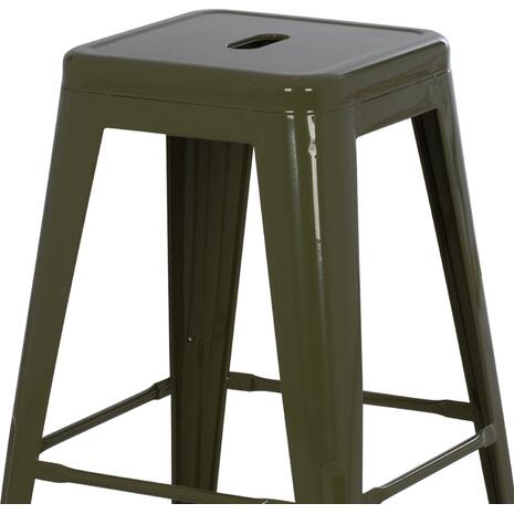 ΣΚΑΜΠΟ ΜΕΣΑΙΟΥ ΥΨΟΥΣ ΜΕΤΑΛΛΙΚΟ MELITA-PRO HM8573.43 DARK OLIVE GREEN 43x43x67Υεκ.