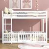 ΠΑΙΔΙΚΗ ΚΟΥΚΕΤΑ τ.MONTESSORI ΜΕ ΠΑΡΚΑΚΙ PLAYKID HM703.03 ΞΥΛΟ ΠΕΥΚΟΥ ΛΕΥΚΟ ΓΙΑ 190x90εκ