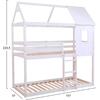 ΠΑΙΔΙΚΗ ΚΟΥΚΕΤΑ ΣΠΙΤΑΚΙ  τ.MONTESSORI HOOD HM705.03 ΞΥΛΟ ΠΕΥΚΟΥ ΣΕ ΛΕΥΚΟ-ΣΤΡΩΜΑΤΑ 190x90εκ