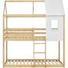 ΠΑΙΔΙΚΗ ΚΟΥΚΕΤΑ ΣΠΙΤΑΚΙ τ.MONTESSORI HOOD HM705.01 ΞΥΛΟ ΠΕΥΚΟΥ ΣΕ ΦΥΣΙΚΟ-ΣΤΡΩΜΑΤΑ 190x90εκ
