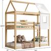 ΠΑΙΔΙΚΗ ΚΟΥΚΕΤΑ ΣΠΙΤΑΚΙ τ.MONTESSORI HOOD HM705.01 ΞΥΛΟ ΠΕΥΚΟΥ ΣΕ ΦΥΣΙΚΟ-ΣΤΡΩΜΑΤΑ 190x90εκ