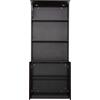 ΒΙΒΛΙΟΘΗΚΗ ΓΡΑΦΕΙΟΥ ΕΠΑΓΓΕΛΜΑΤΙΚΗ ROSEWOOD HM2089 ΜΕΛΑΜΙΝΗ ΓΚΡΙ-WENGE 80Χ40Χ200Υεκ.